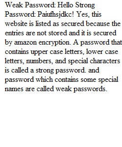 Password Strength Testing